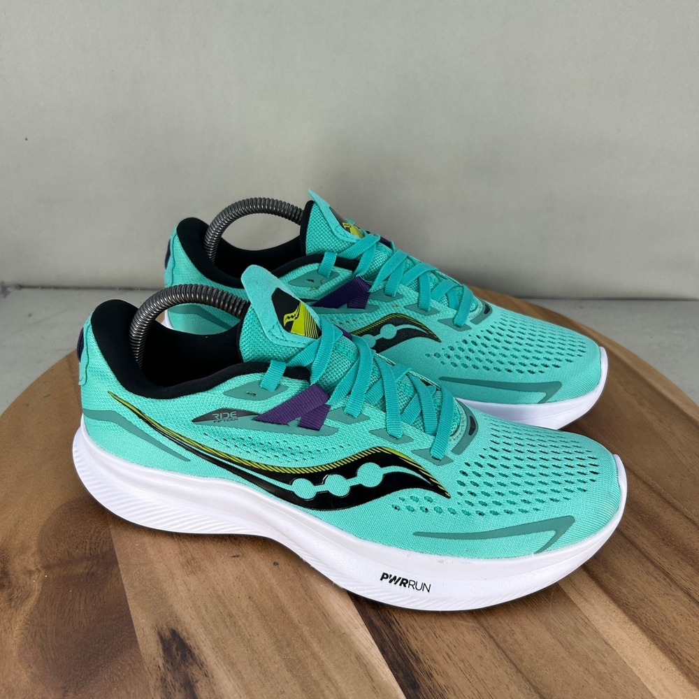Saucony Ride 15 Womens Running Shoes Cool Mint Acid S10729-26 Size 9 Cushioned